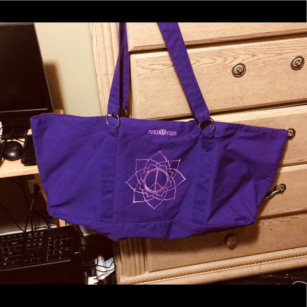 Peace yoga tote
